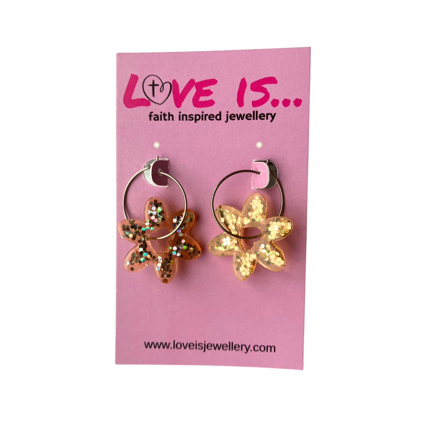 COLOURš - hoopla golden yellow flower heart hoop