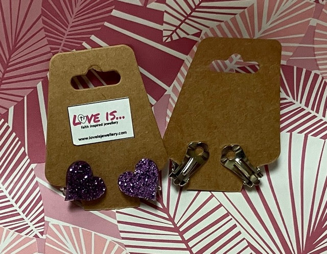 Heart studs