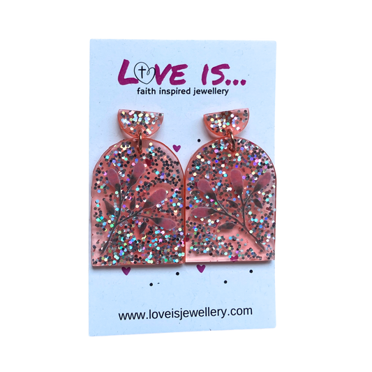 COLOUR🌈 - floral sparkle arch dangles