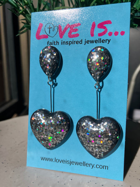Sparkle - black heart