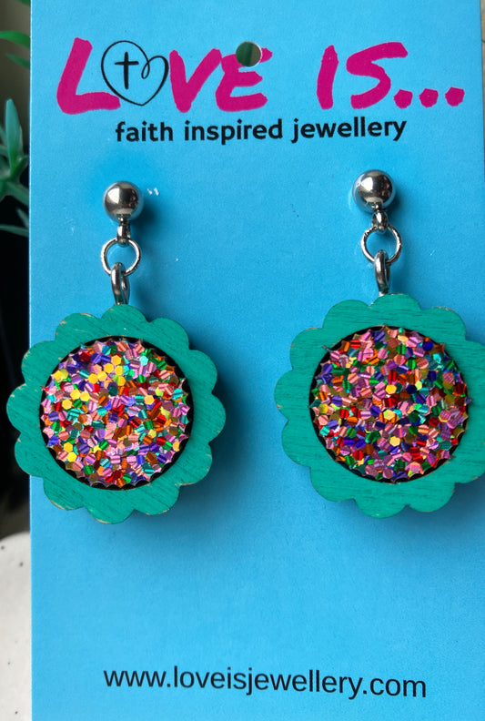 Sparkle - scalloped circles