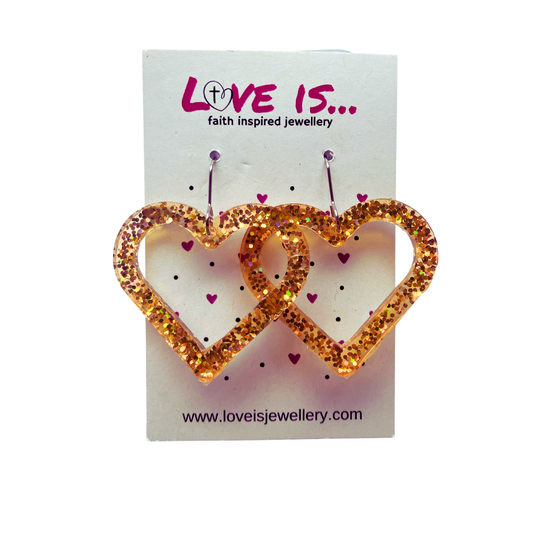 COLOUR🌈 - golden sparkle heart