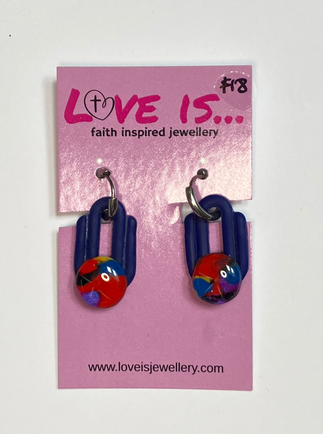 COLOUR🌈 - Navy hollow ovals