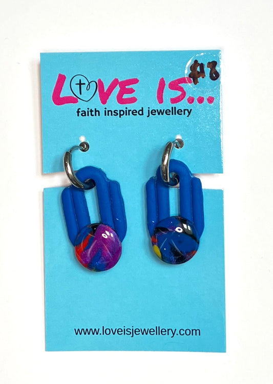 COLOUR🌈 - Blue hollow ovals