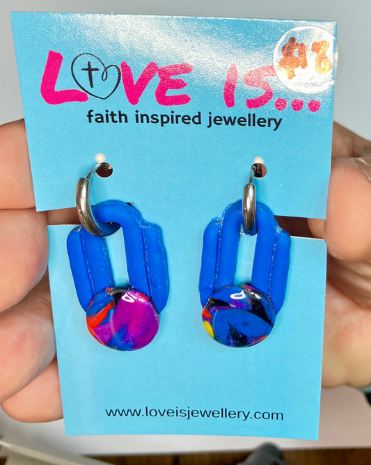 COLOUR🌈 - Blue hollow ovals